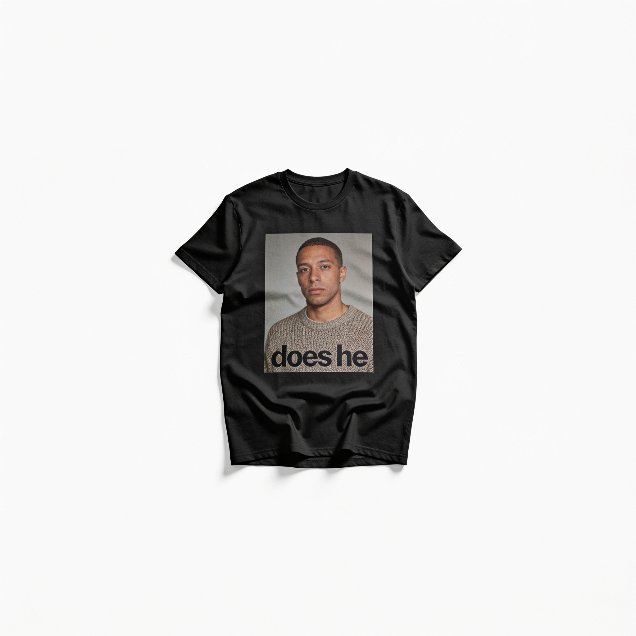 Does He Look Like a Bitch Oversized Graphic Tee - Unisex 100% Combed Cotton Heavyweight 275gsm