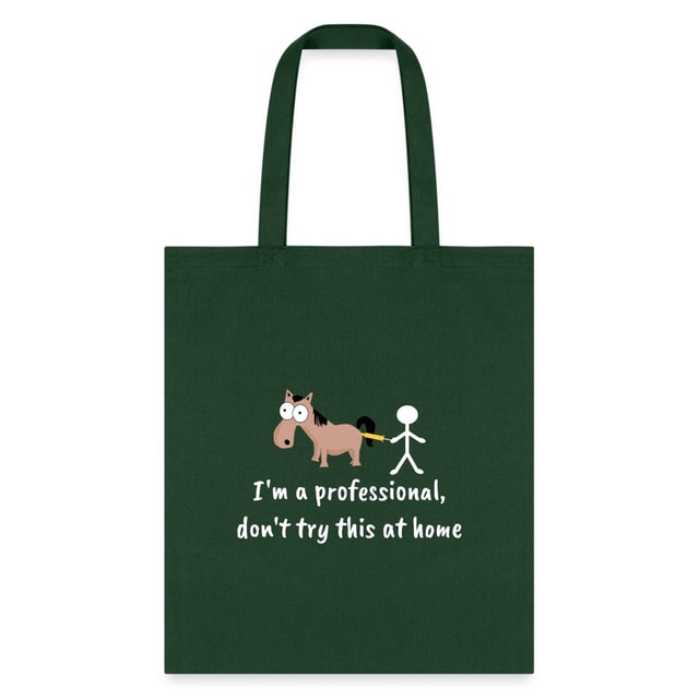Don't Try This at Home Funny Graphic Tote Bag