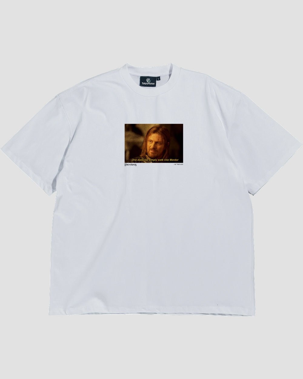 Boromeme Oversized Lord of the Rings Graphic Tee - Unisex 90s Boxy Fit 100% Combed Cotton