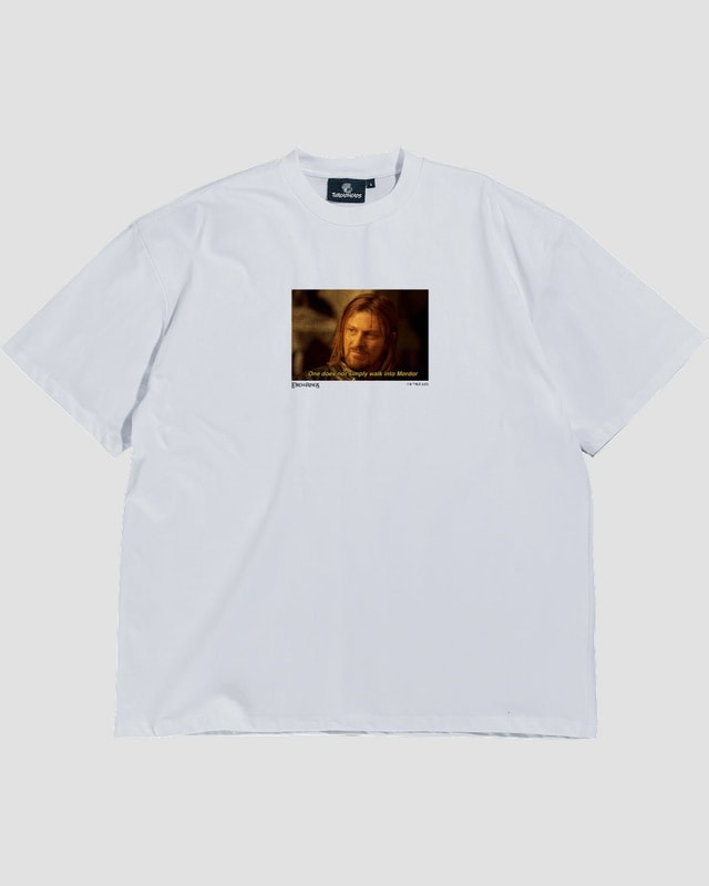 Boromeme Oversized Lord of the Rings Graphic Tee - Unisex 90s Boxy Fit 100% Combed Cotton
