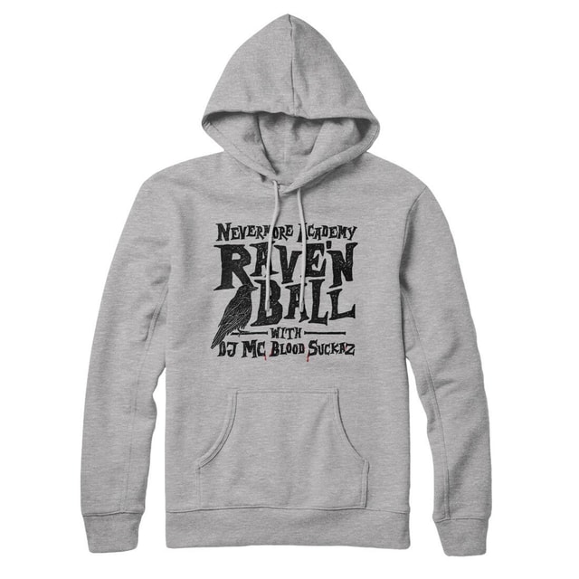 Nevermore Academy Rave'n Ball Unisex Pullover Hoodie with Hood and Kangaroo Pocket