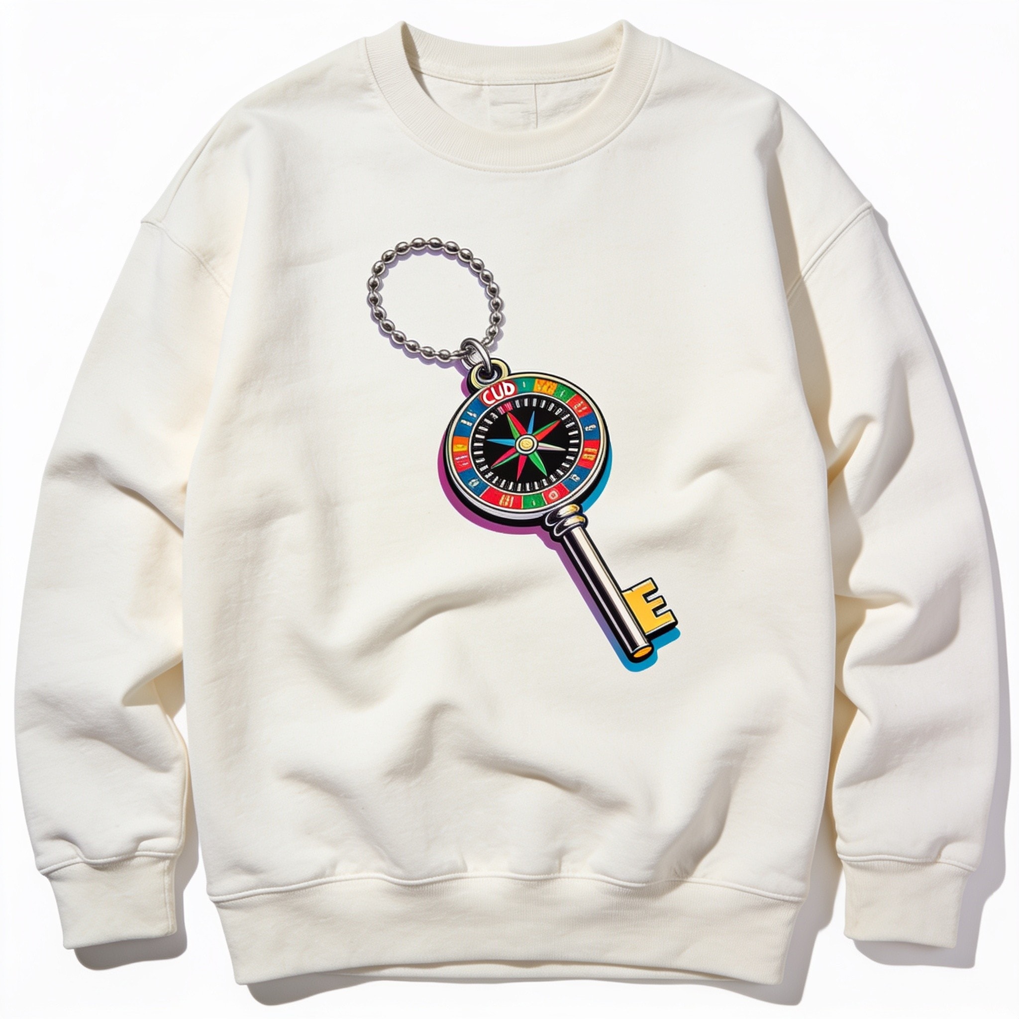 Club Chaos Key Chain Unisex Sweatshirt - 340gsm Cotton Polyester Graphic Print