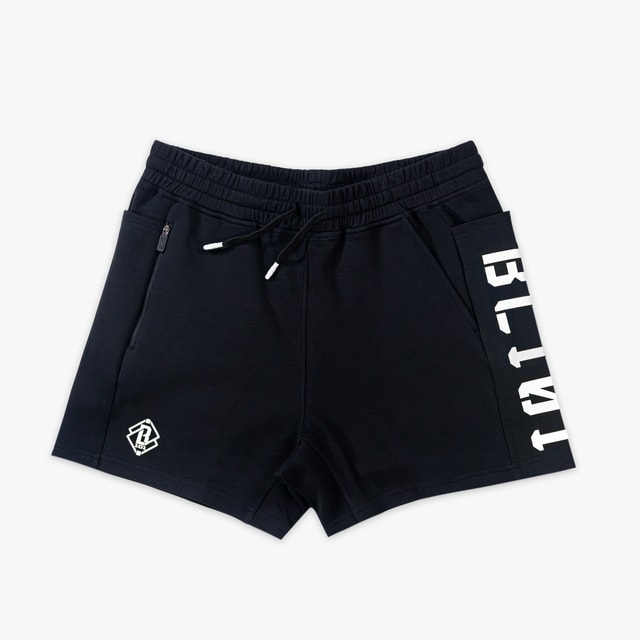 Diamond Relaxed Fit Youth Sweatshorts Black/White