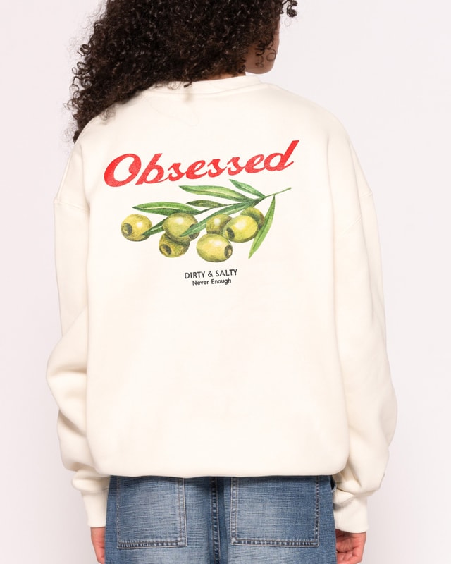 Obsessed Olives Unisex Graphic Sweatshirt - Premium 340gsm Cotton-Poly Blend