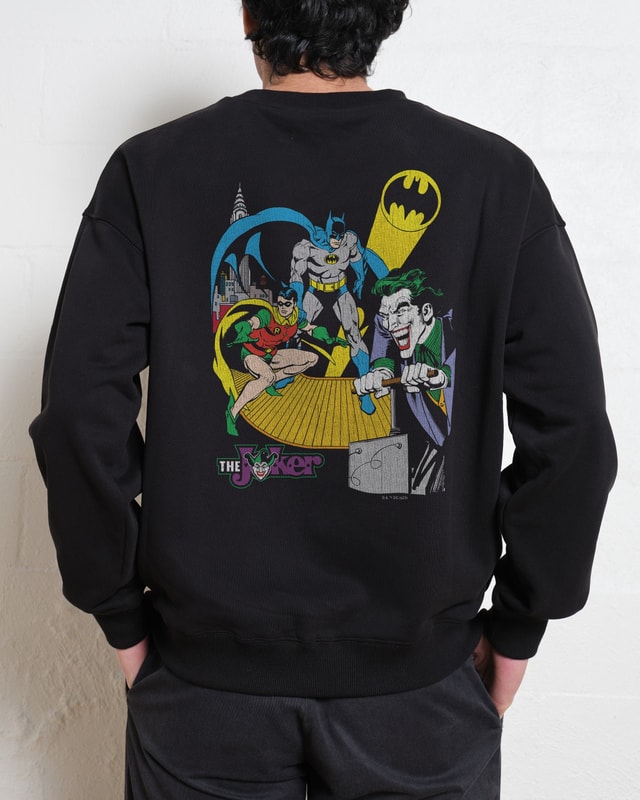 Exploding Gotham City Unisex Sweatshirt DC Comics Official 340gsm Cotton-Poly Blend
