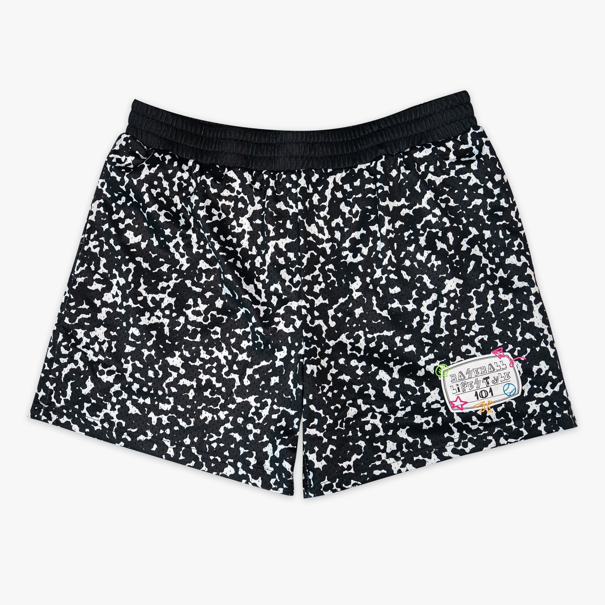 Composition Shorts - Lightweight Mesh Athletic Shorts with Pockets, 100% Polyester