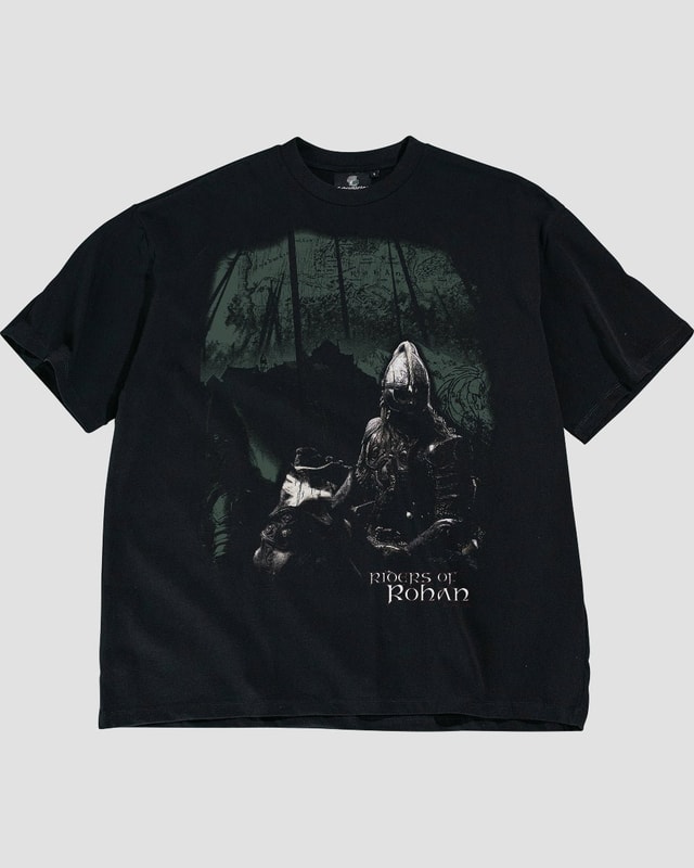 Riders of Rohan Oversized Graphic Tee - Lord of the Rings Unisex 90s Boxy Fit
