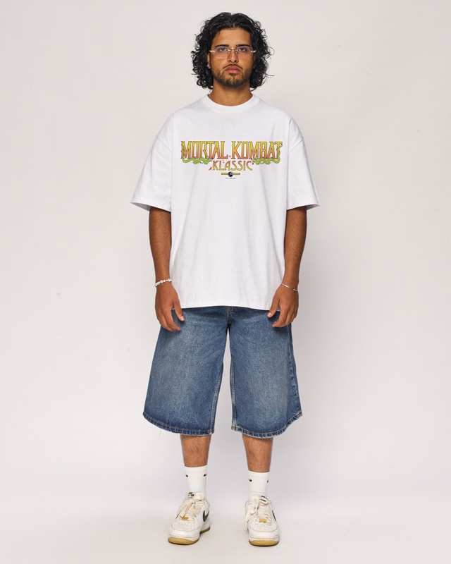 Mortal Kombat Klassic Logo Oversized T-Shirt Unisex 100% Combed Cotton