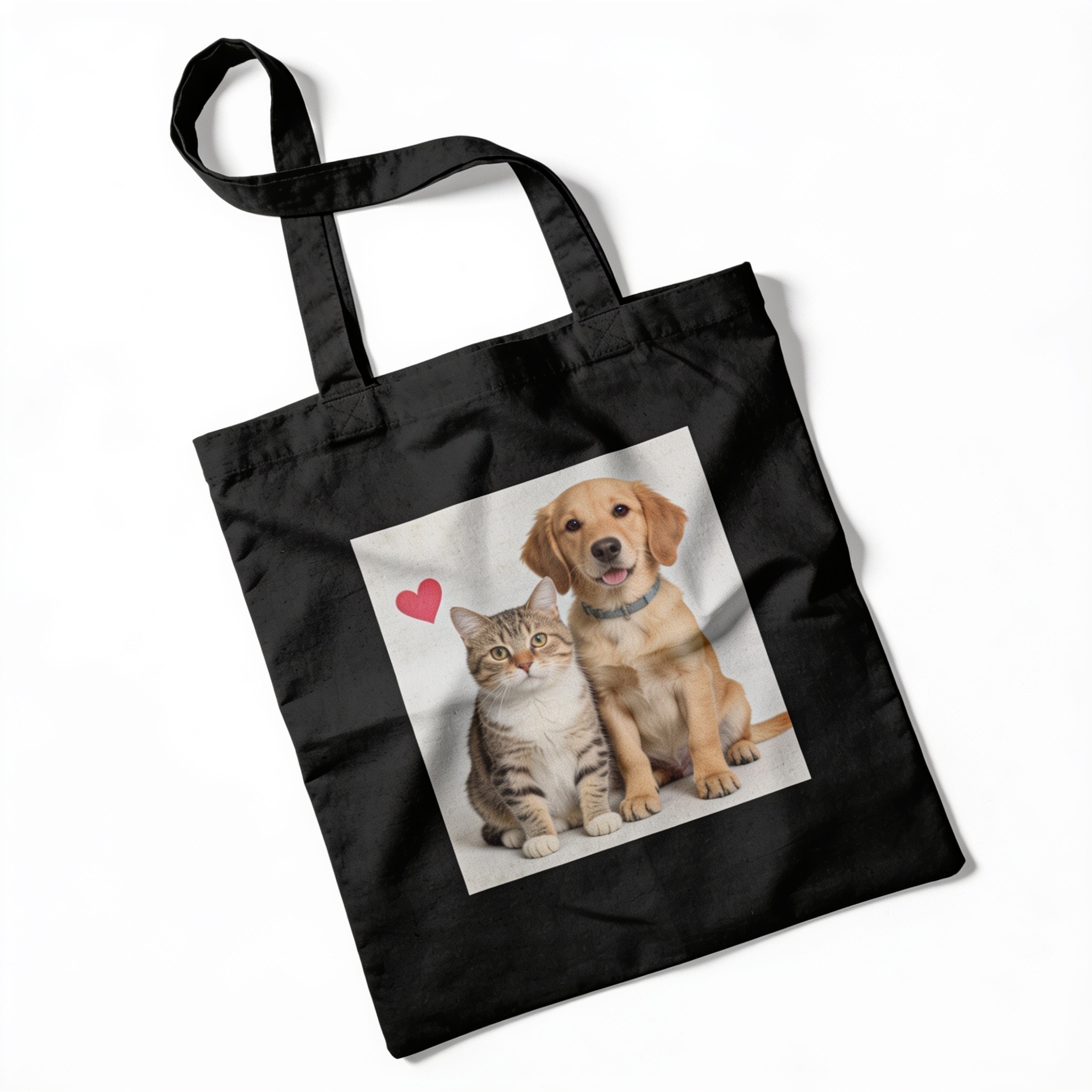 Love Veterinary Cat and Dog Eco-Friendly Cotton Tote Bag - 10x15x20 One Size