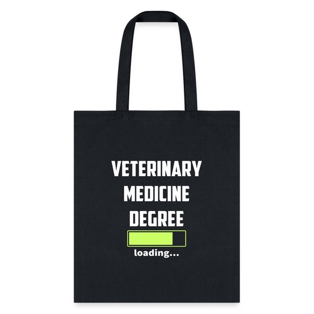Veterinary Medicine Degree Loading Cotton Tote Bag