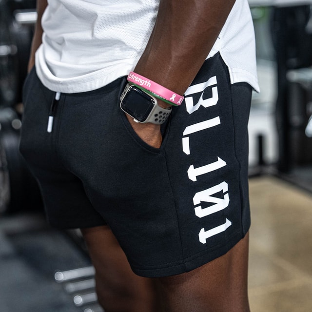 Diamond Relaxed Fit Youth Sweatshorts Black/White