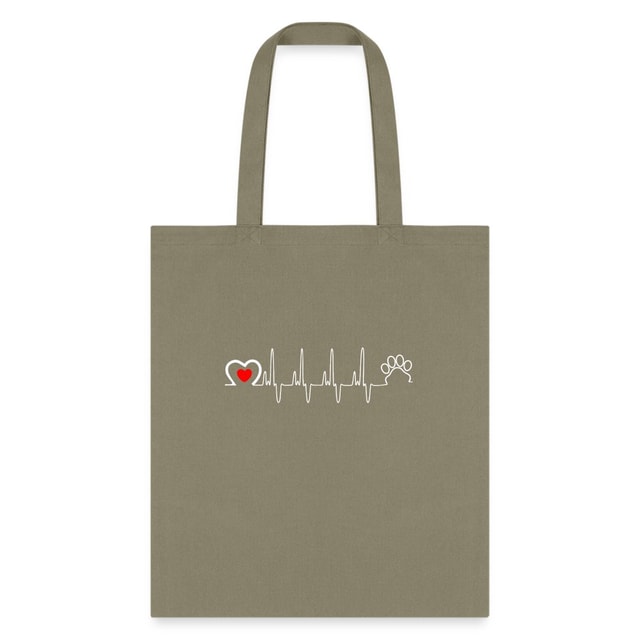 Animal Love Beat Tote Bag - Veterinary Pet Lover Shoulder Bag
