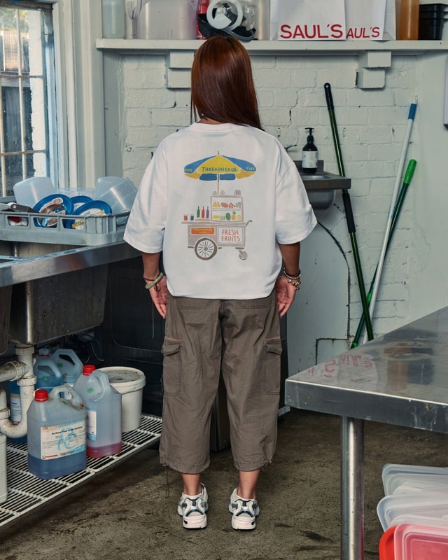 Fresh Fruits Oversized Graphic Tee - Unisex 90s Boxy Fit 100% Combed Cotton