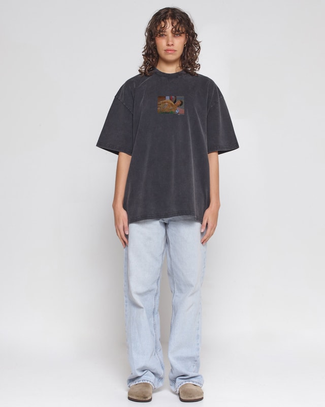 I'm Done Oversized Graphic Tee Seinfeld Collab Unisex 100% Combed Cotton Heavyweight 275gsm