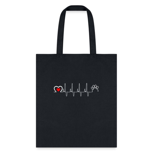 Animal Love Beat Tote Bag - Veterinary Pet Lover Shoulder Bag