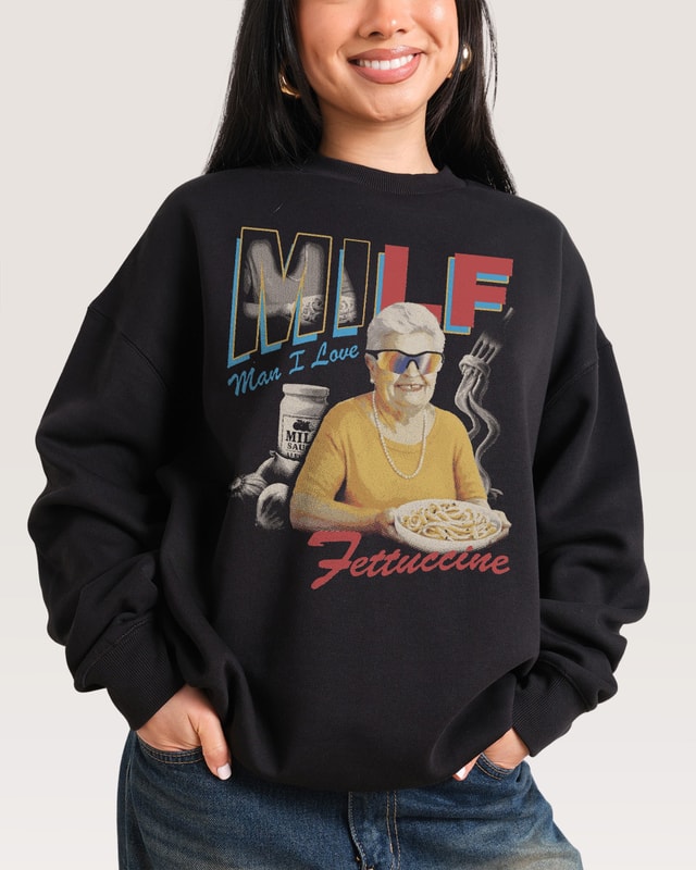 Man I Love Fettuccine Unisex Sweatshirt - Premium Cotton Poly Blend 340gsm