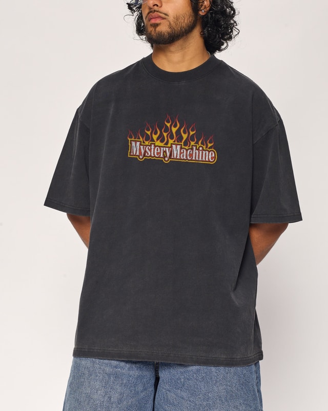 Mystery Machine Oversized Graphic Tee - Scooby-Doo Unisex 100% Combed Cotton