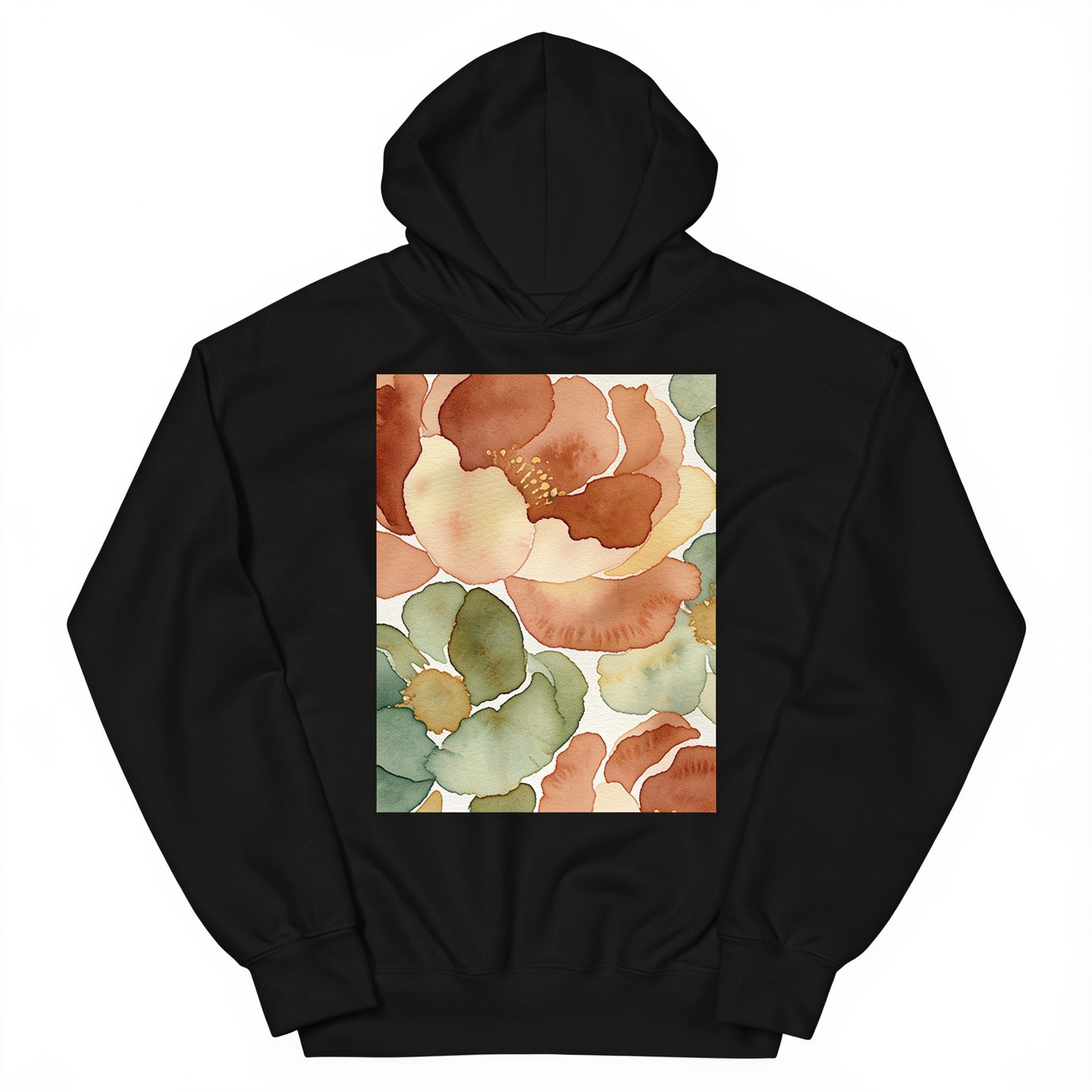 Kinda Don't Care Unisex Pullover Hoodie - Cotton Polyester Blend, Loose Fit