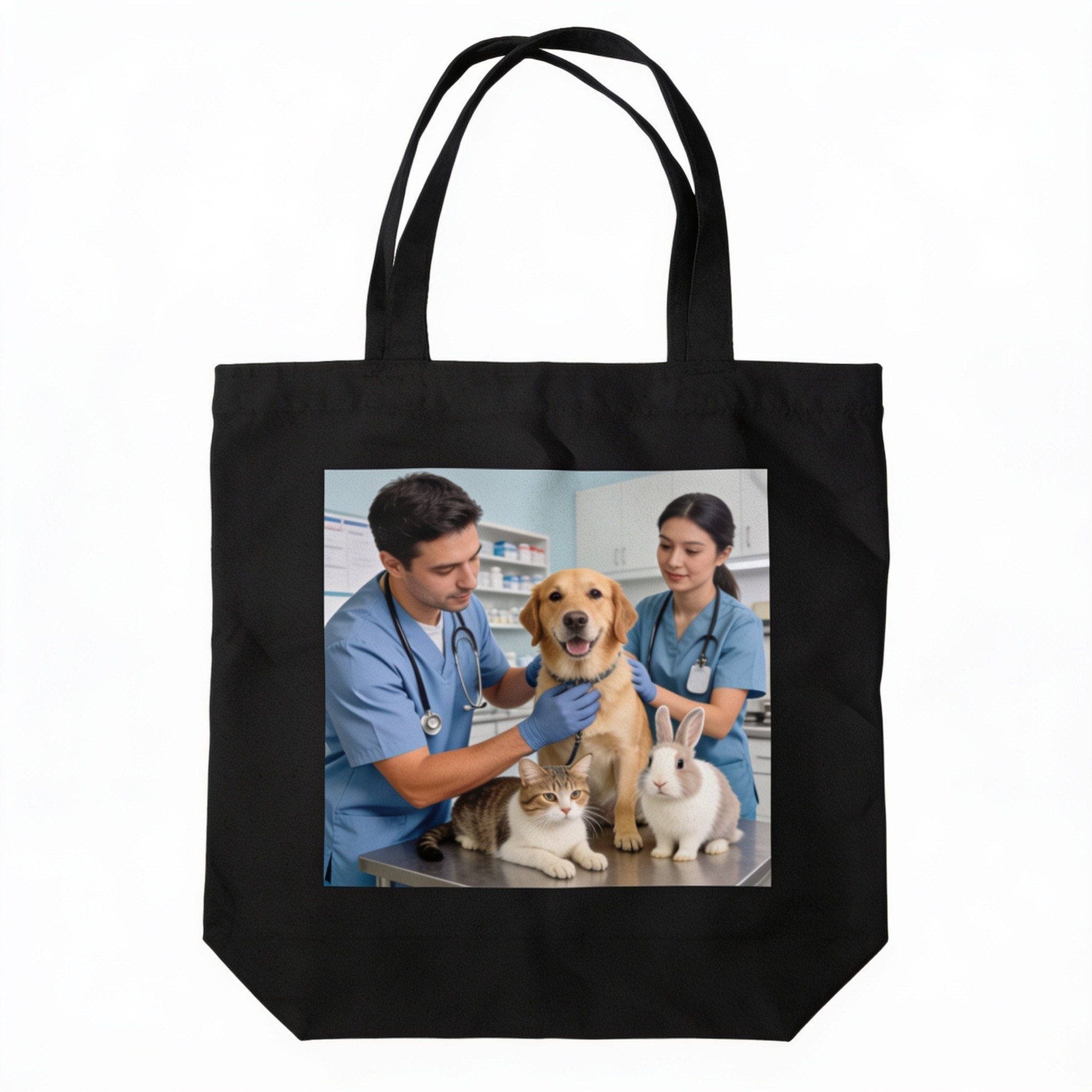 Real Vet Techs Treat More Than One Species Cotton Tote Bag