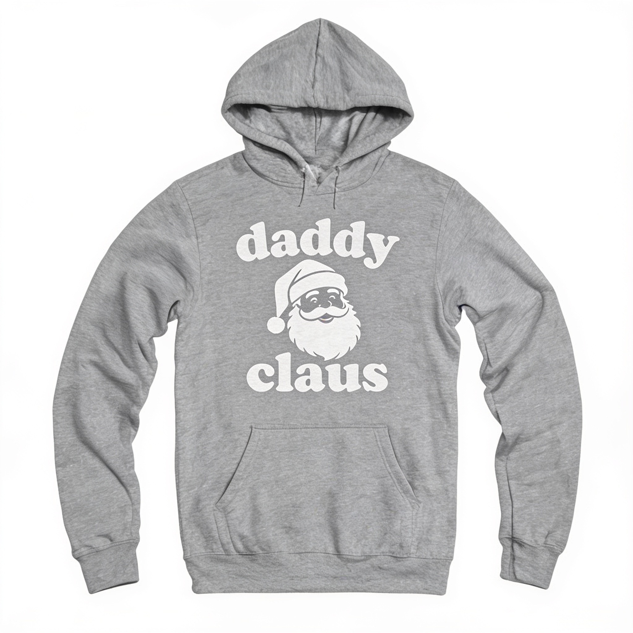 Daddy Claus Unisex Pullover Hoodie - Soft Cotton Polyester with Kangaroo Pocket