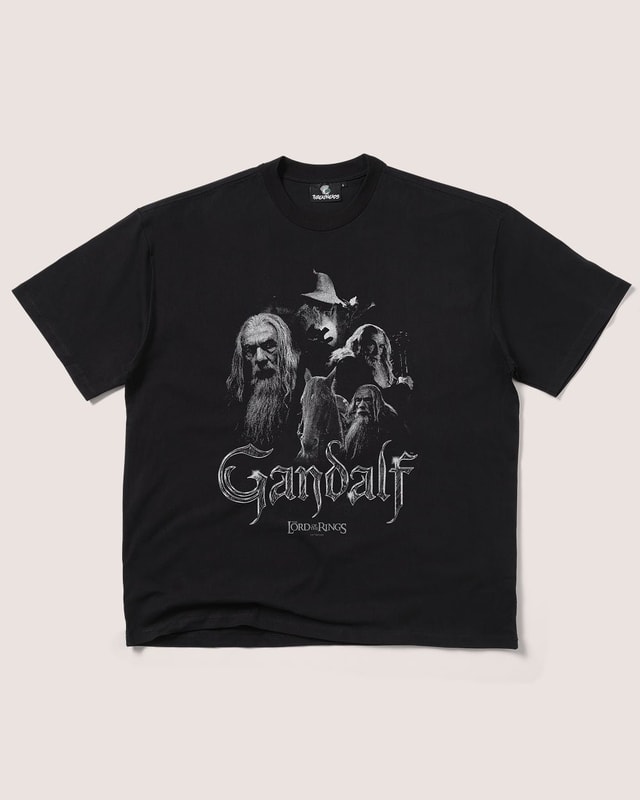 Gandalf the Grey Oversized T-Shirt - Lord of the Rings Graphic Tee Unisex 100% Combed Cotton