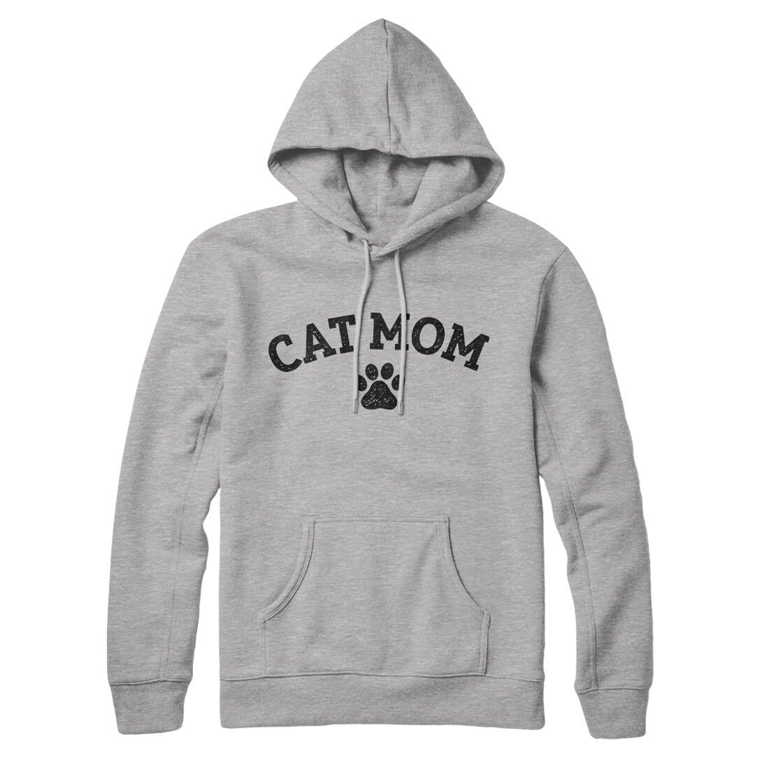 Cat Mom Unisex Pullover Hoodie - Soft Cotton Polyester with Kangaroo Pocket