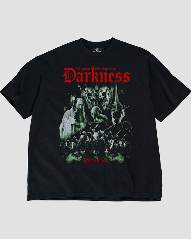 Darkness Oversized Lord of the Rings Graphic T-Shirt Unisex 100% Combed Cotton