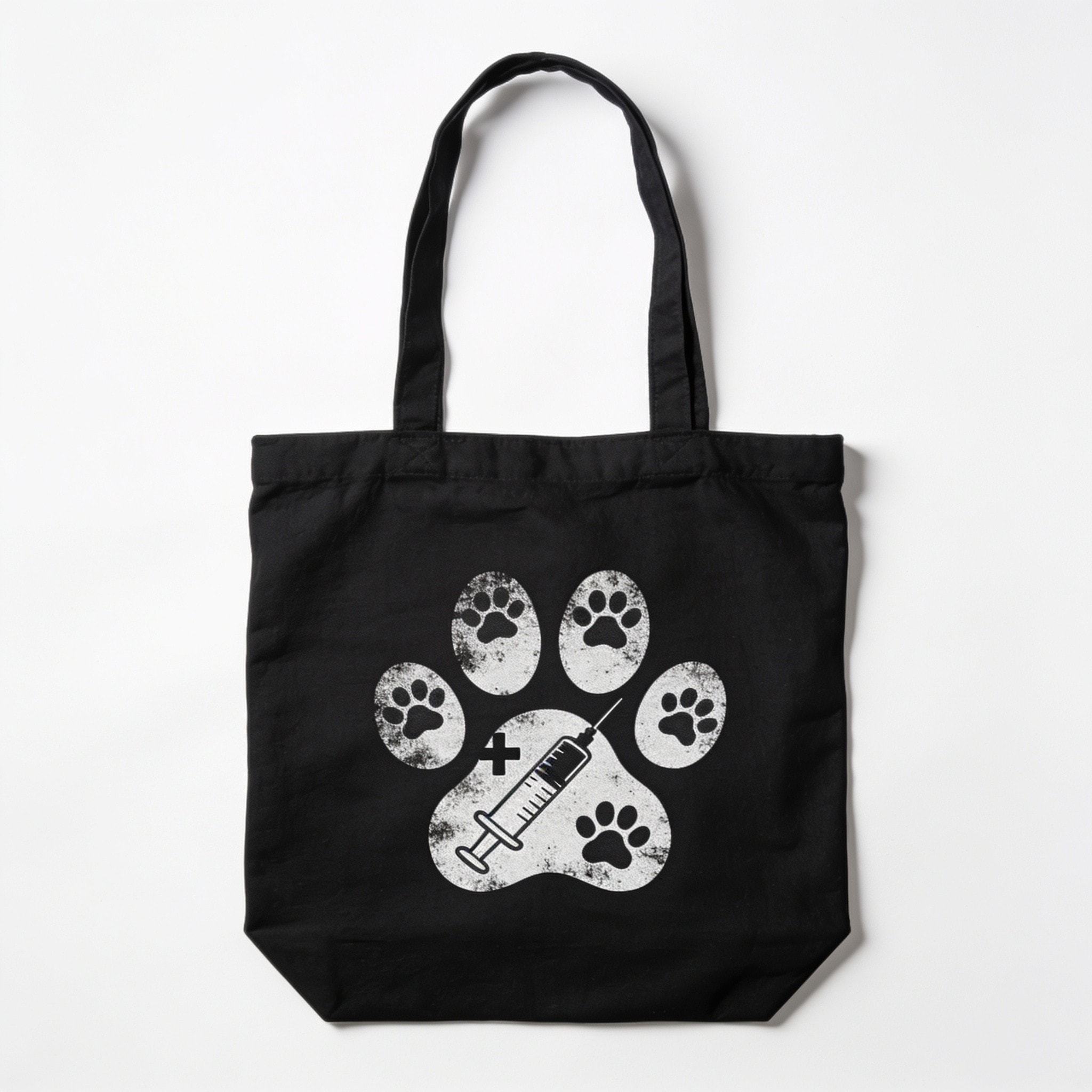 Purritto Cotton Tote Bag - Veterinary Medicine Designs for Vet Techs Students Staff