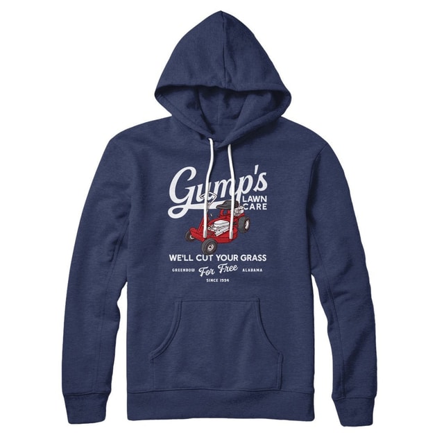 Gump's Lawn Service Unisex Pullover Hoodie - Cotton Polyester Loose Fit