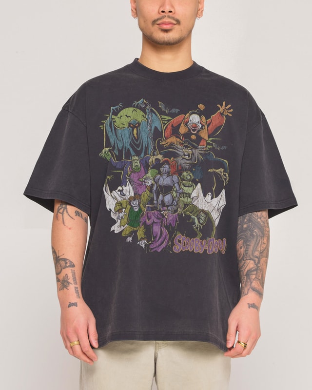 Scooby-Doo Villains Oversized Graphic Tee Unisex T-Shirt 100% Combed Cotton
