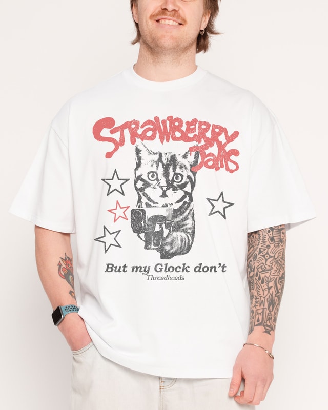 Strawberry Jams Oversized Unisex Tee - Threadheads 90s Graphic T-Shirt