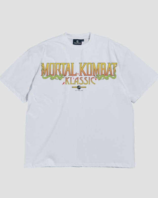 Mortal Kombat Klassic Logo Oversized T-Shirt Unisex 100% Combed Cotton