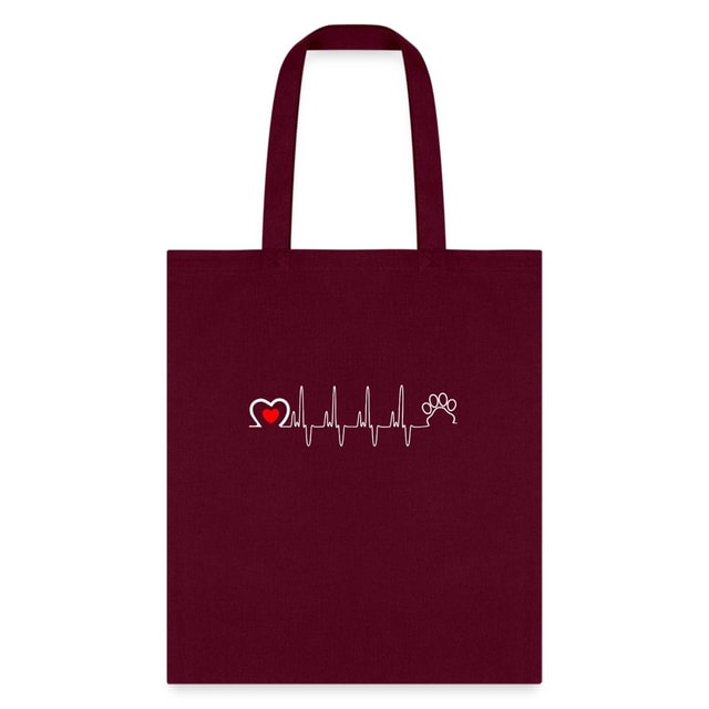 Animal Love Beat Tote Bag - Veterinary Pet Lover Shoulder Bag
