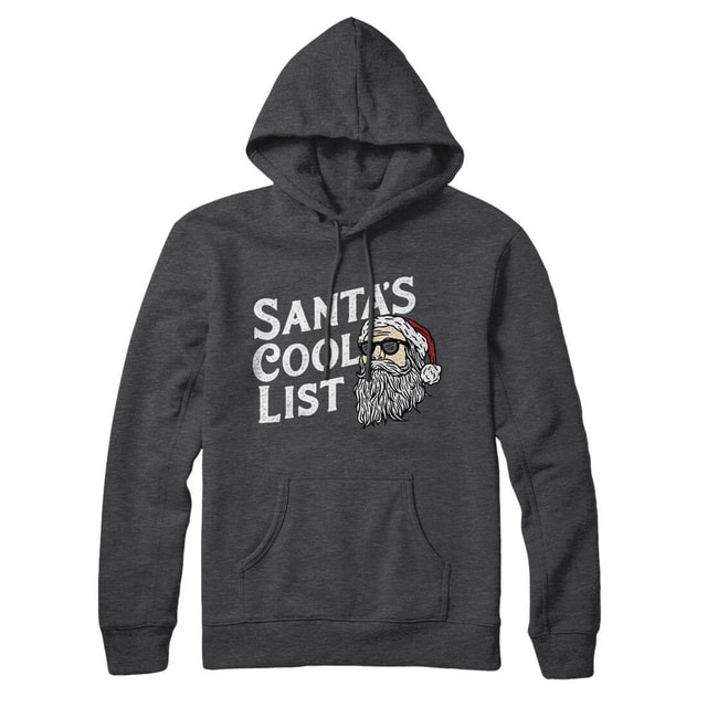 Santa’s Cool List Unisex Pullover Hoodie - Cotton Polyester Blend with Kangaroo Pocket