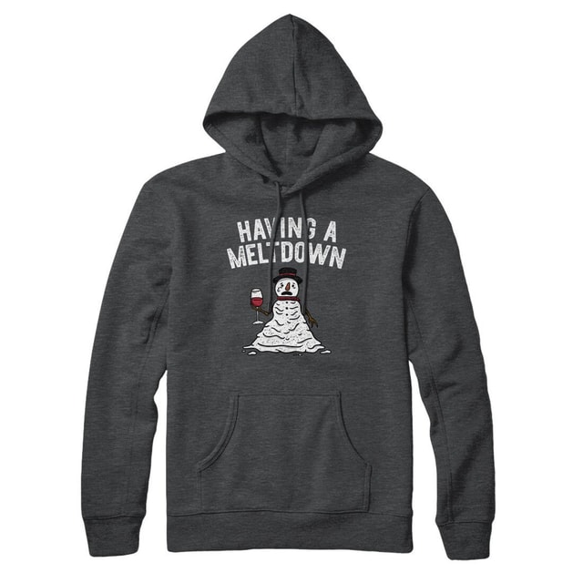 Having A Meltdown Unisex Pullover Hoodie - Cotton Polyester, Loose Fit, Kangaroo Pocket