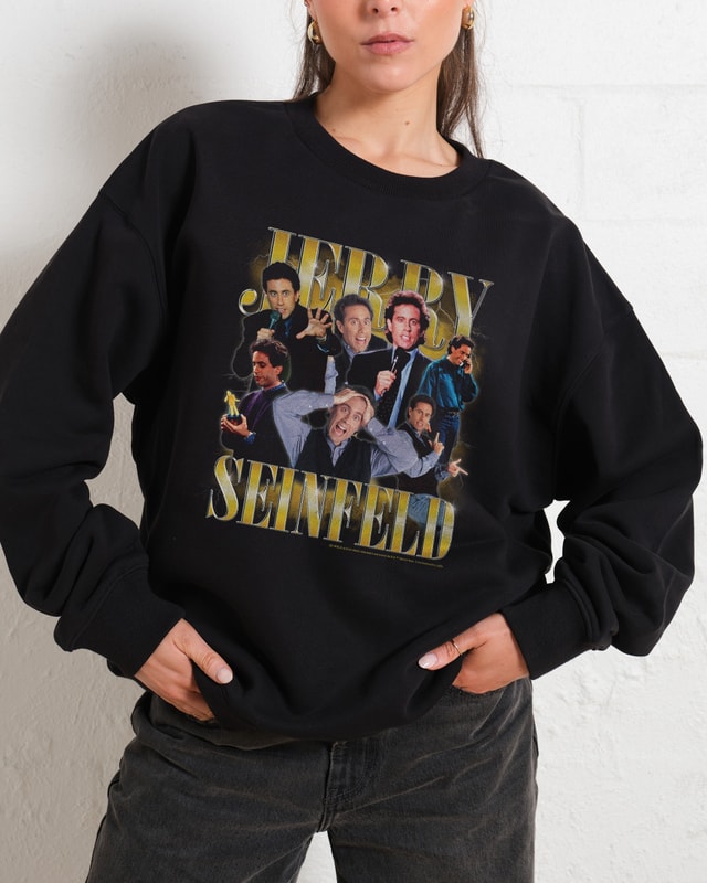Vintage Jerry Seinfeld Unisex Sweatshirt - Premium 340gsm Cotton-Poly Blend