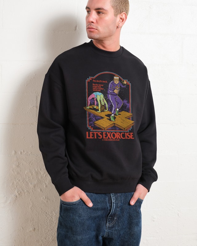 Let's Exorcise Unisex Graphic Sweatshirt - Threadheads 340gsm Cotton-Poly Blend