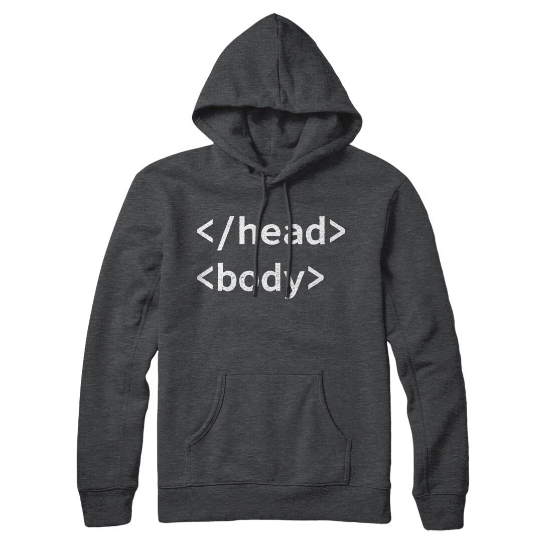 Html Head Body Hoodie - Unisex Cotton Polyester Pullover with Kangaroo Pocket