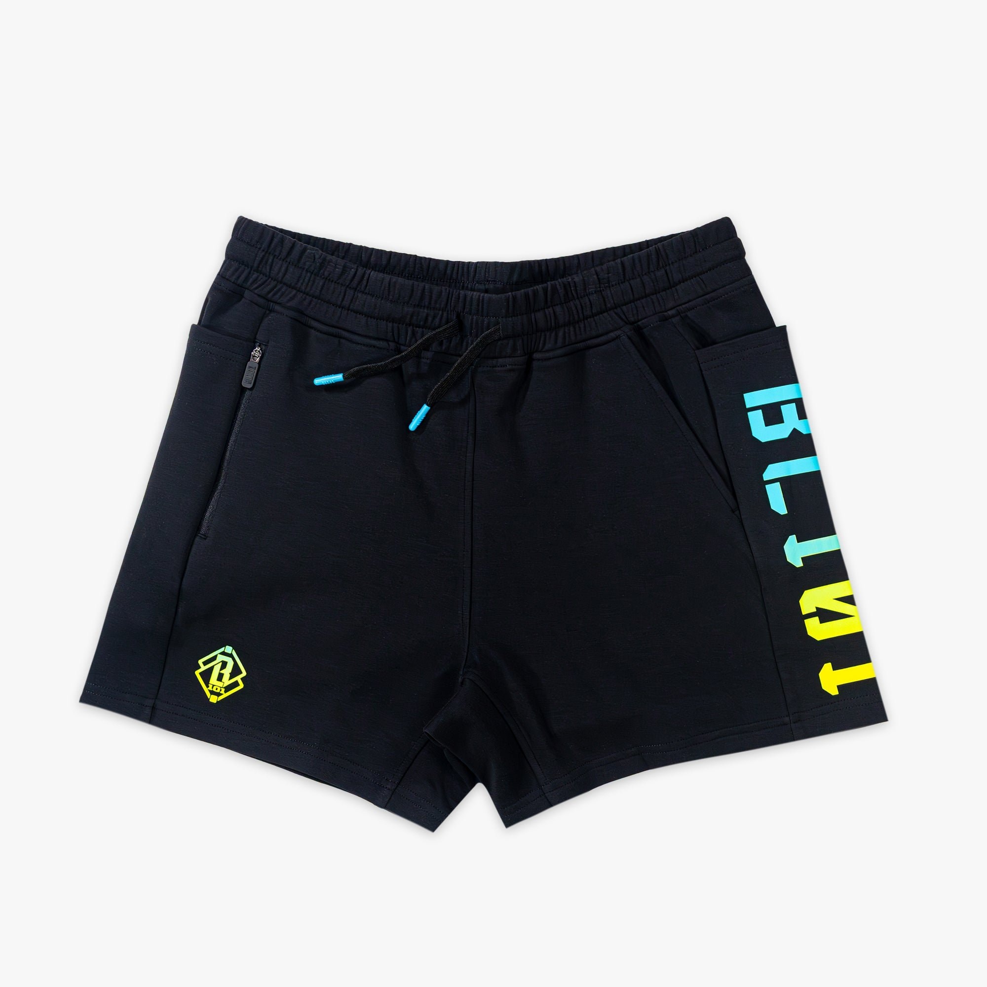 Diamond Relaxed Fit Youth Sweatshorts Black/Highlighter