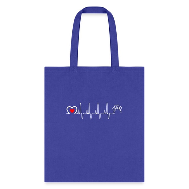 Animal Love Beat Tote Bag - Veterinary Pet Lover Shoulder Bag