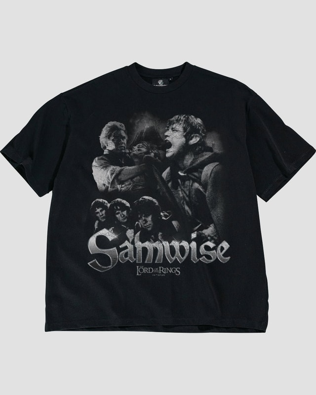 Samwise Oversized Graphic Tee - Lord of the Rings Collab, Heavyweight 100% Combed Cotton Unisex