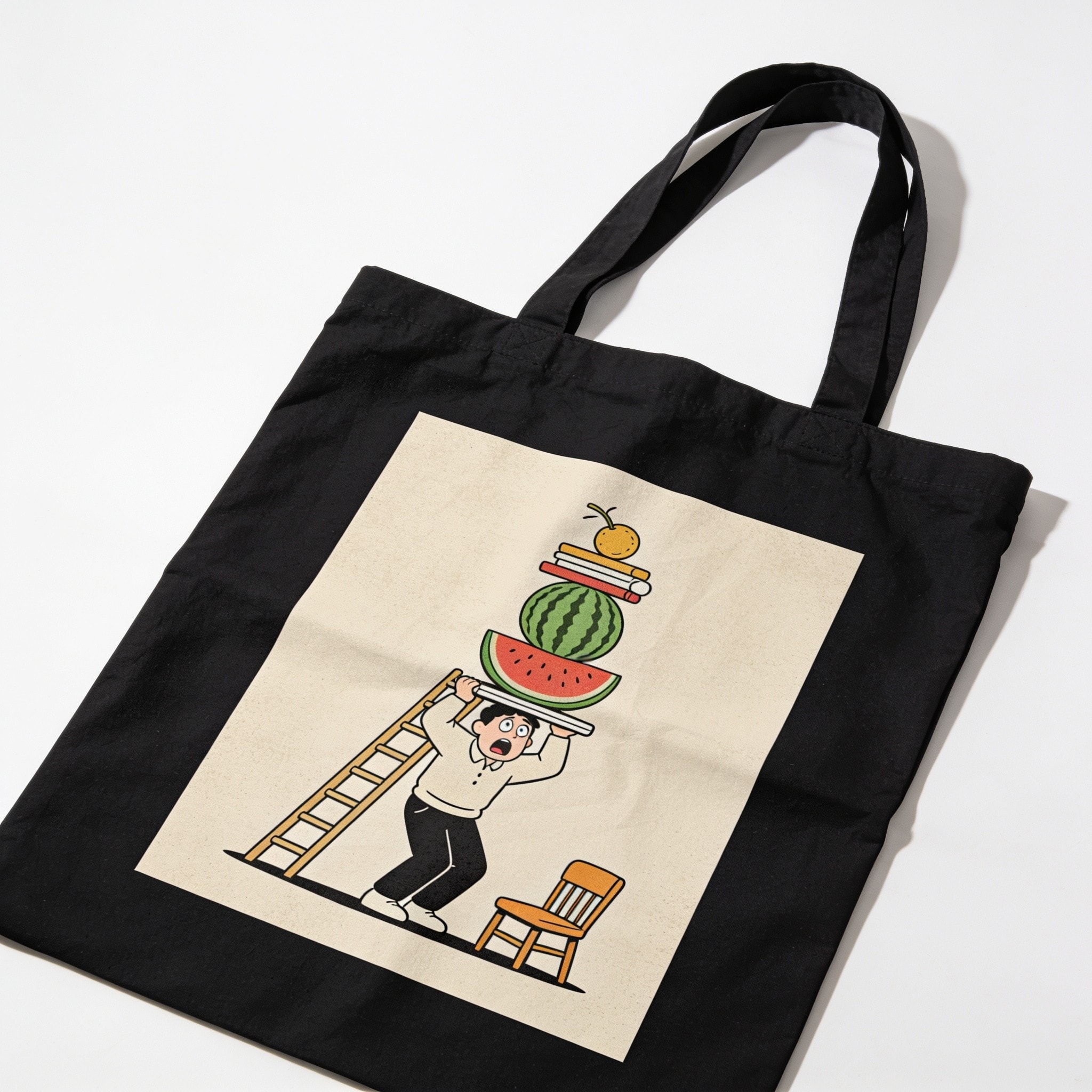 Don't Try This at Home Funny Graphic Tote Bag