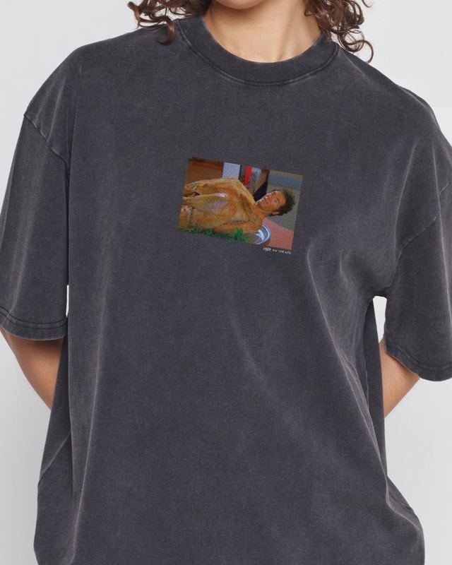I'm Done Oversized Graphic Tee Seinfeld Collab Unisex 100% Combed Cotton Heavyweight 275gsm