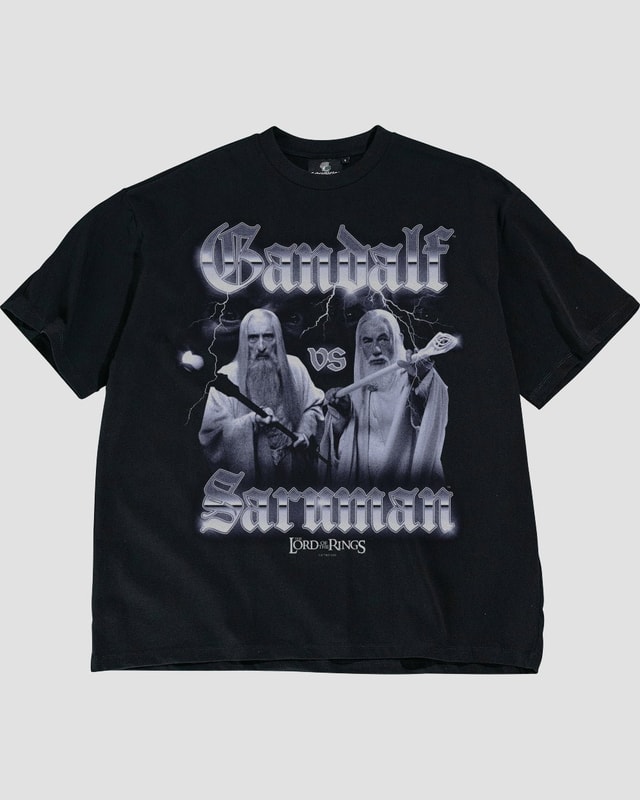 Showdown Oversized Lord of the Rings Graphic T-Shirt Unisex 100% Combed Cotton