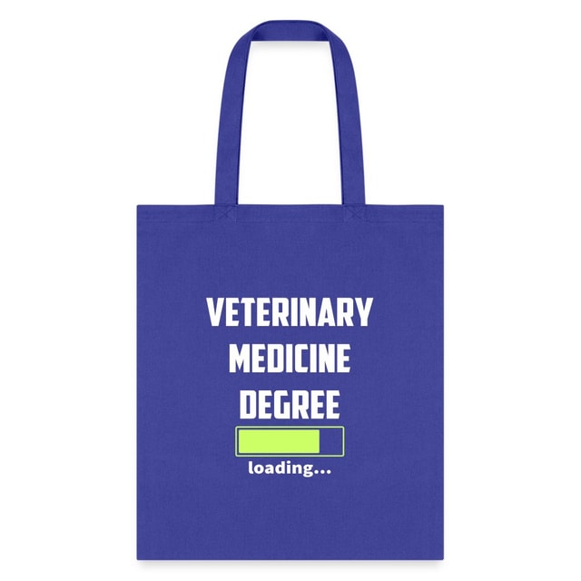 Veterinary Medicine Degree Loading Cotton Tote Bag