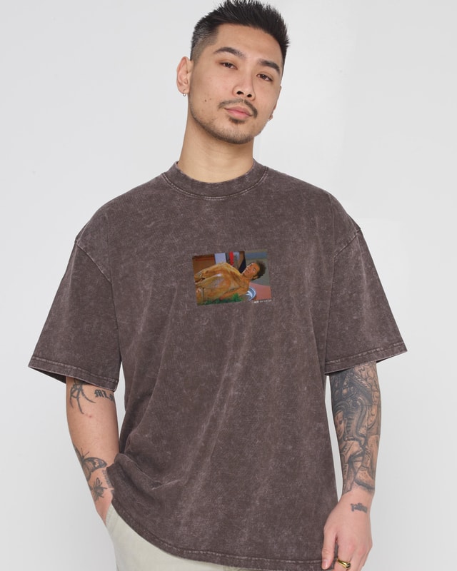 I'm Done Oversized Graphic Tee Seinfeld Collab Unisex 100% Combed Cotton Heavyweight 275gsm