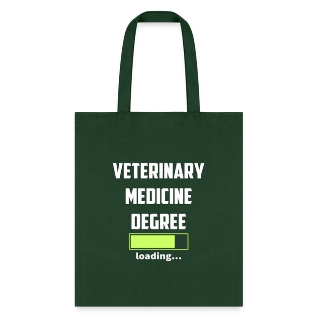 Veterinary Medicine Degree Loading Cotton Tote Bag