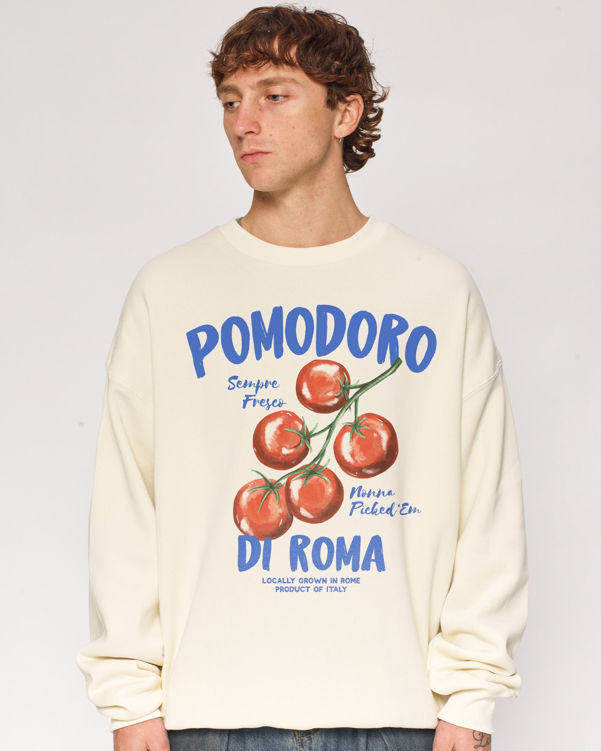 Pomodoro Di Roma Unisex Sweatshirt - Premium 340gsm Cotton-Polyester Graphic Print