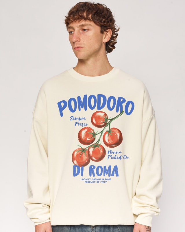 Pomodoro Di Roma Unisex Sweatshirt - Premium 340gsm Cotton-Polyester Graphic Print