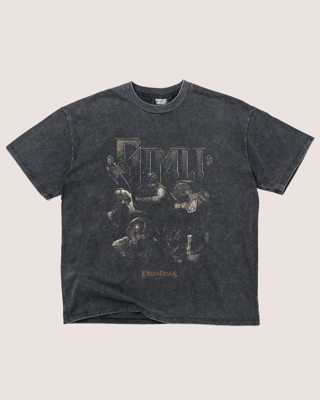 Gimli Oversized Graphic Tee - Lord of the Rings Official Collab Unisex 100% Combed Cotton
